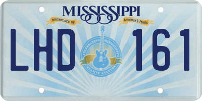 MS license plate LHD161