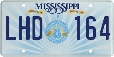 MS license plate LHD164