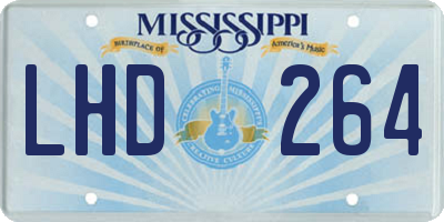 MS license plate LHD264