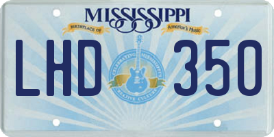MS license plate LHD350