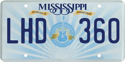 MS license plate LHD360