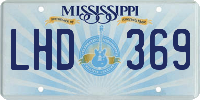 MS license plate LHD369