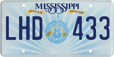 MS license plate LHD433