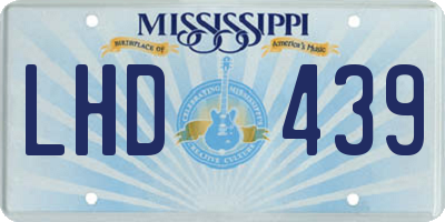 MS license plate LHD439