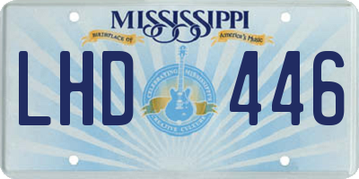 MS license plate LHD446