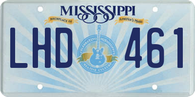 MS license plate LHD461