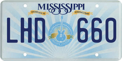 MS license plate LHD660