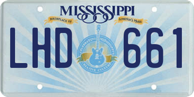 MS license plate LHD661
