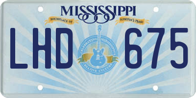 MS license plate LHD675
