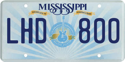 MS license plate LHD800