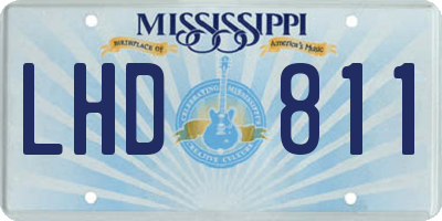 MS license plate LHD811