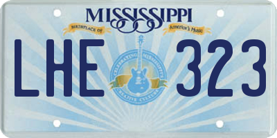 MS license plate LHE323