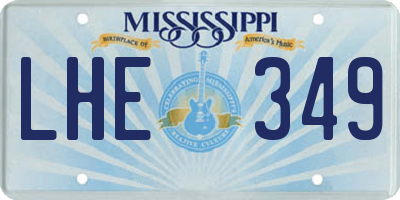 MS license plate LHE349