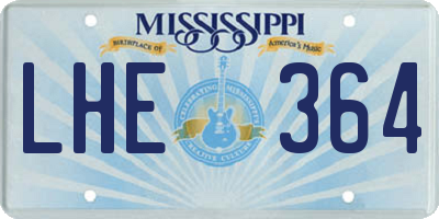 MS license plate LHE364