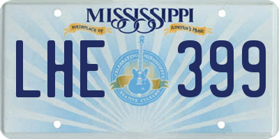 MS license plate LHE399