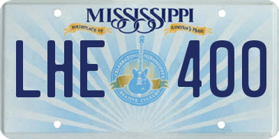 MS license plate LHE400