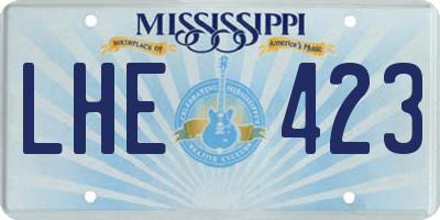 MS license plate LHE423