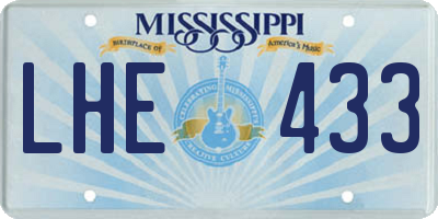 MS license plate LHE433