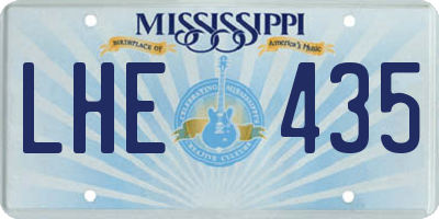 MS license plate LHE435