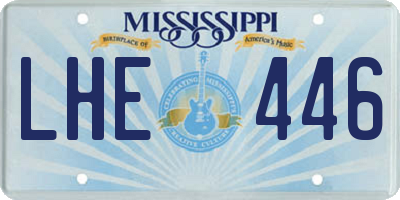 MS license plate LHE446