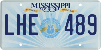 MS license plate LHE489