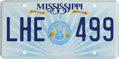 MS license plate LHE499