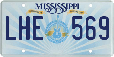 MS license plate LHE569
