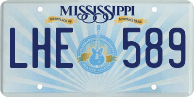 MS license plate LHE589