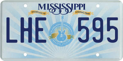 MS license plate LHE595