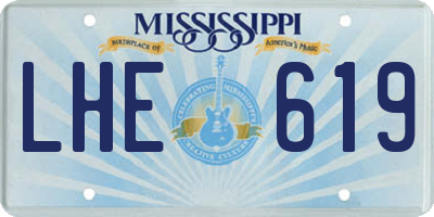MS license plate LHE619