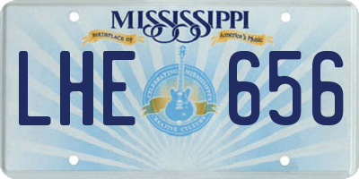 MS license plate LHE656