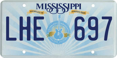 MS license plate LHE697