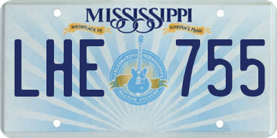 MS license plate LHE755