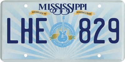 MS license plate LHE829