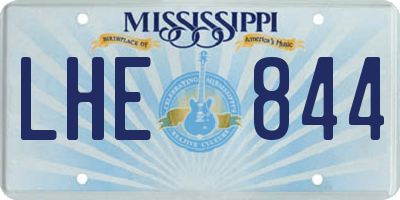 MS license plate LHE844