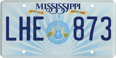 MS license plate LHE873