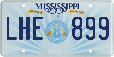 MS license plate LHE899