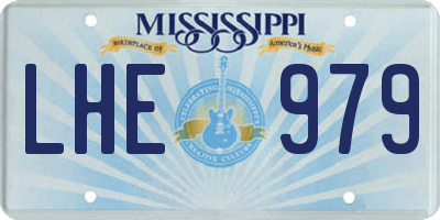 MS license plate LHE979