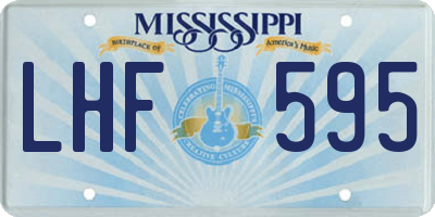 MS license plate LHF595
