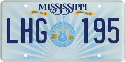 MS license plate LHG195