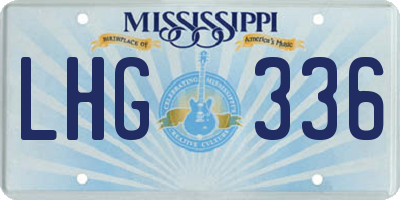 MS license plate LHG336