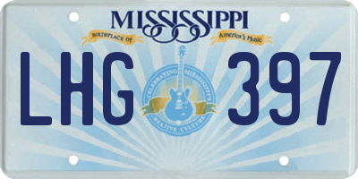 MS license plate LHG397
