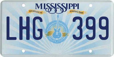 MS license plate LHG399
