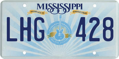 MS license plate LHG428