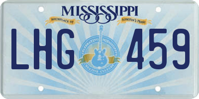 MS license plate LHG459