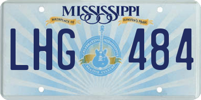 MS license plate LHG484