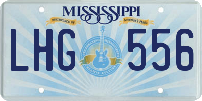 MS license plate LHG556