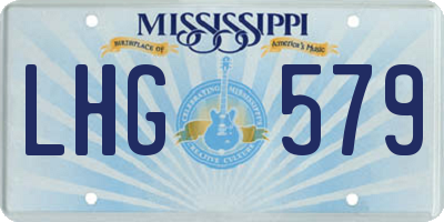 MS license plate LHG579