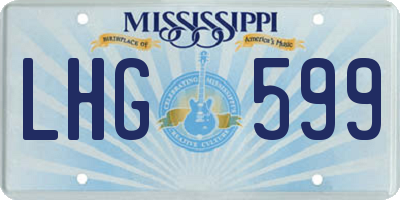 MS license plate LHG599