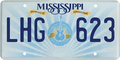 MS license plate LHG623